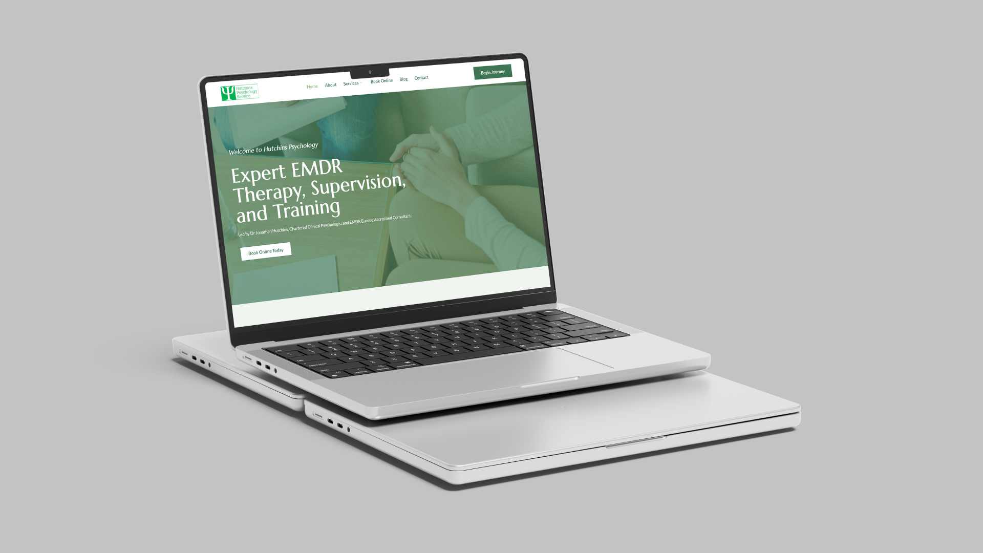 Hutchins Psychology Website Mockup