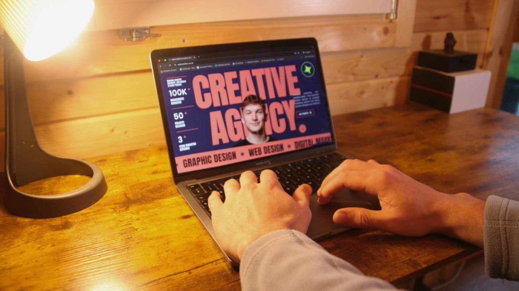 adamwatters.co.uk on Laptop